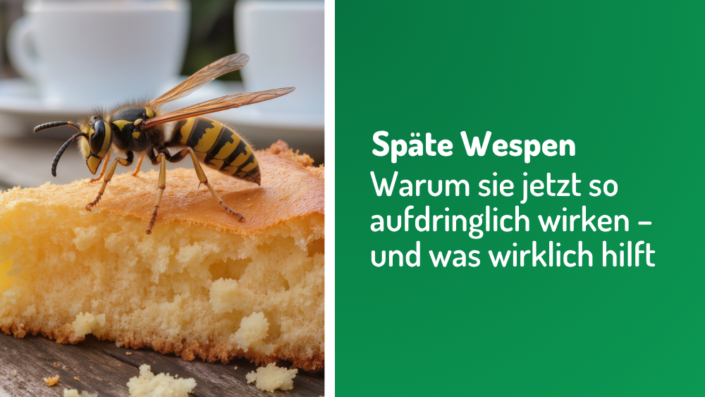 Warum Wespen im Spätsommer so aufdringlich sind (und was wirklich hilft)